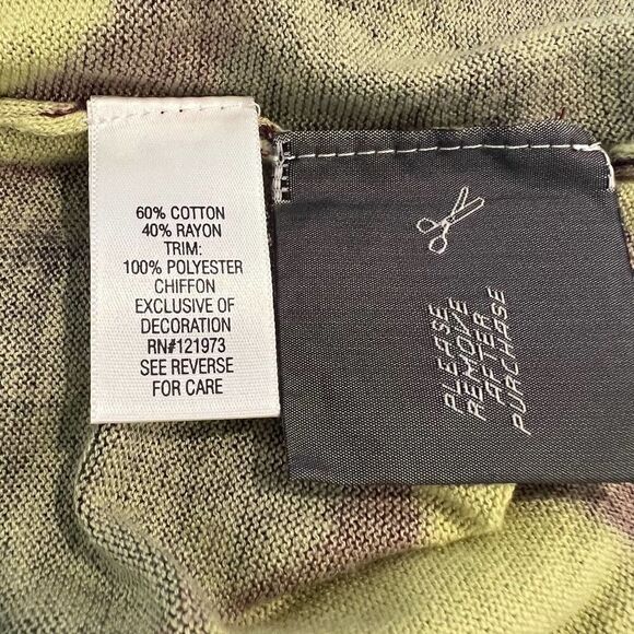 Simply Vera Wang Women's Ruffled Cardigan Boho Small - Picture 6 of 6